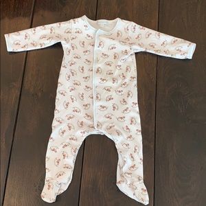Magnolia Baby rocking horse pima cotton footie